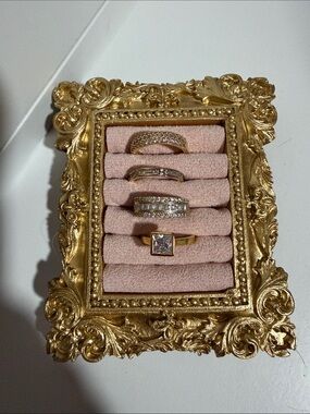 Set of gold plated “Travel Rings”.